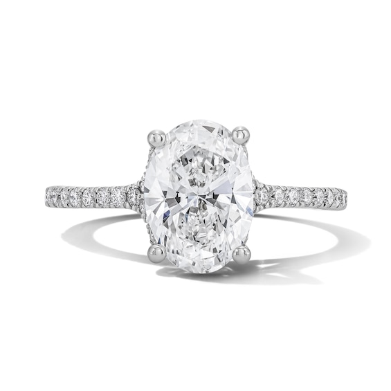 2-1/4 CT. T.w. Oval Certified Lab-Grown Diamond Engagement Ring in 14K White Gold (F/Vs2)