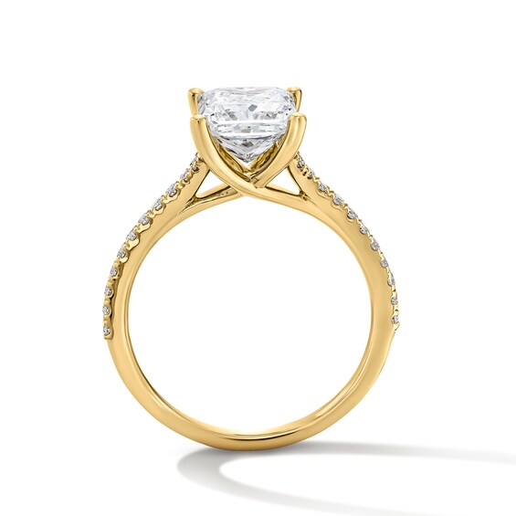 2-1/4 CT. T.w. Princess-Cut Certified Lab-Grown Diamond Engagement Ring in 14K Gold (F/Vs2)