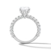 Thumbnail Image 3 of Vera Wang Love 5-1/5 CT. T.W. Oval Certified Lab-Grown Diamond Bridal Set in 14K White Gold (F/VS2)