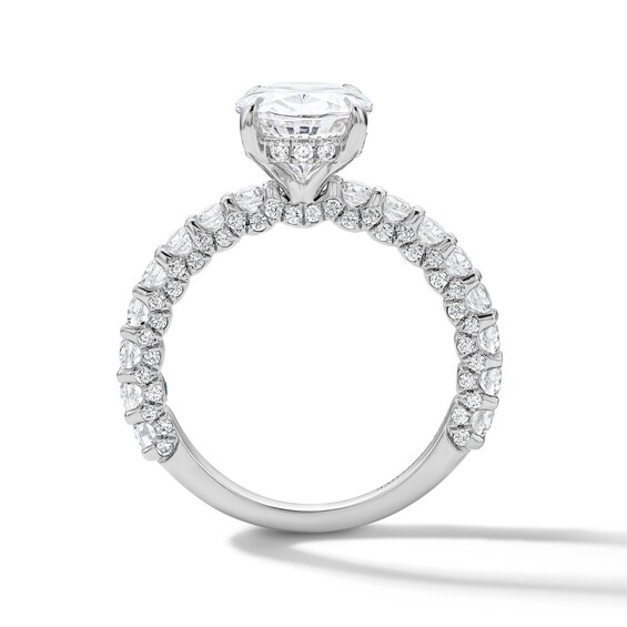 Vera Wang Love 5-1/5 CT. T.w. Oval Certified Lab-Grown Diamond Bridal Set in 14K White Gold (F/Vs2)