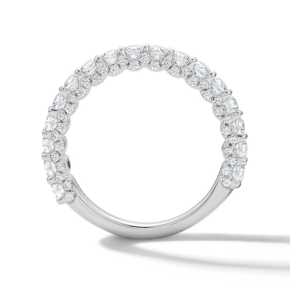 Vera Wang Love 5-1/5 CT. T.w. Oval Certified Lab-Grown Diamond Bridal Set in 14K White Gold (F/Vs2)