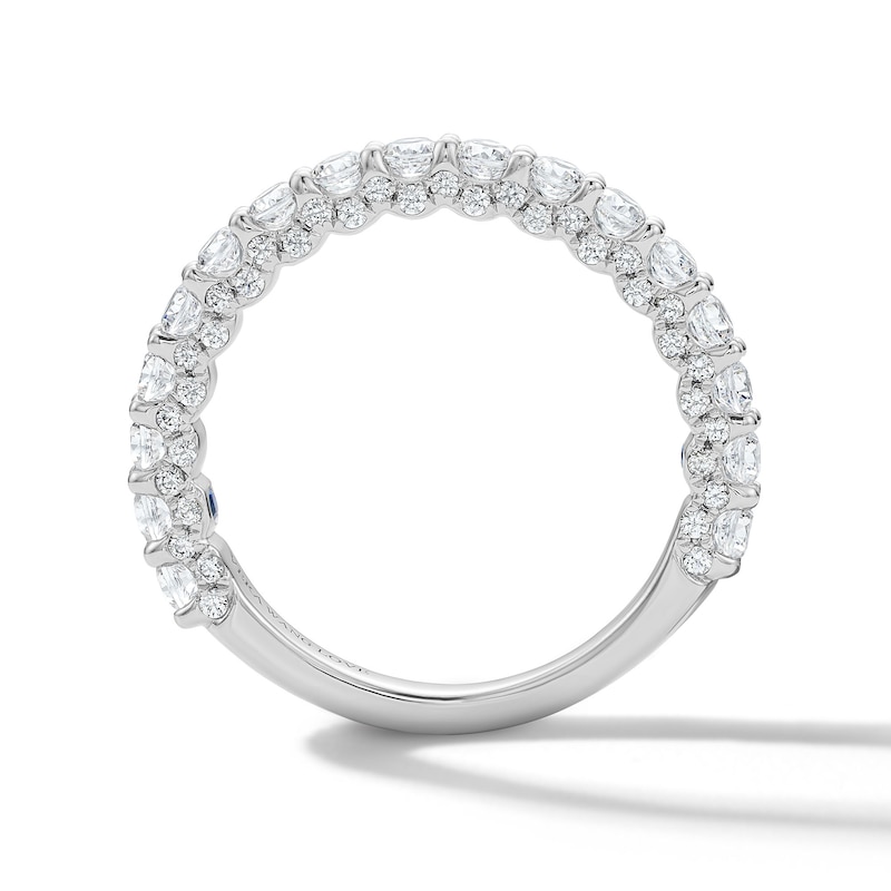 Main Image 6 of Vera Wang Love 5-1/5 CT. T.W. Oval Certified Lab-Grown Diamond Bridal Set in 14K White Gold (F/VS2)