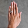 Thumbnail Image 2 of Vera Wang Love 7/8 CT. T.W. Pear-Shaped Diamond Double Frame Engagement Ring in 14K White Gold