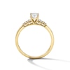 Thumbnail Image 3 of 5/8 CT. T.W. Emerald-Cut Certified Lab-Grown Diamond Five-Stone Promise Ring in 10K Gold (F/SI2)