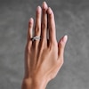 Thumbnail Image 2 of 2 CT. T.W. Oval Certified Lab-Grown Diamond Hidden Frame Bridal Set in 14K White Gold (F/VS2)