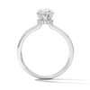 Thumbnail Image 3 of 2 CT. T.W. Oval Certified Lab-Grown Diamond Hidden Frame Bridal Set in 14K White Gold (F/VS2)