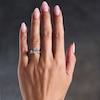 Thumbnail Image 2 of 2 CT. T.W. Oval Certified Lab-Grown Diamond Bridal Set in 14K White Gold (F/VS2)