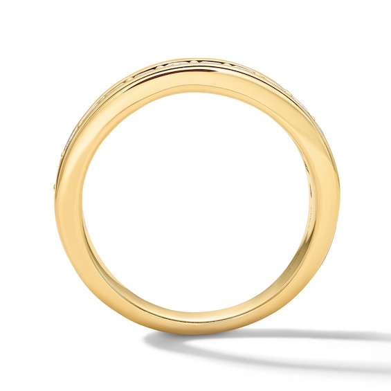 Vera Wang Menâs 1 CT. T.w. Lab-Grown Diamond Band in 14K Gold (F/Vs2)