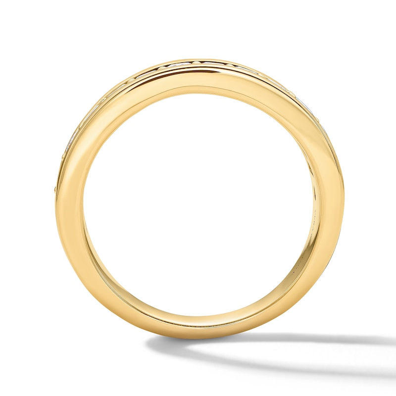 Main Image 2 of Vera Wang Men’s 1 CT. T.W. Lab-Grown Diamond Band in 14K Gold (F/VS2)