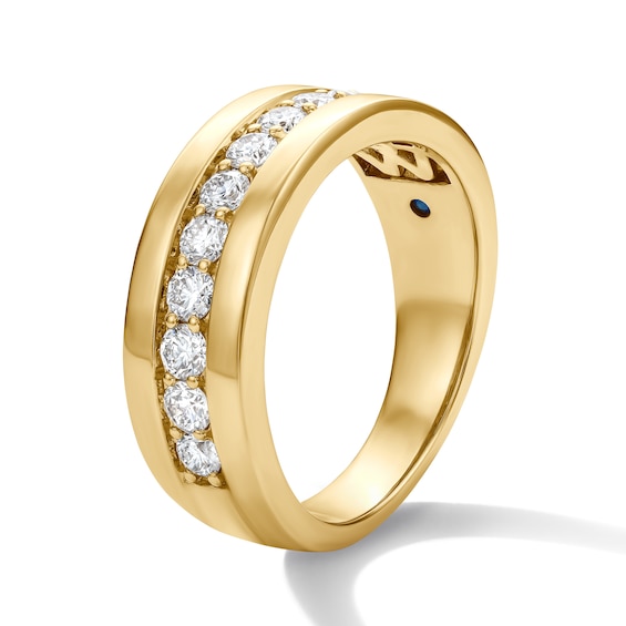 Vera Wang Menâs 1 CT. T.w. Lab-Grown Diamond Band in 14K Gold (F/Vs2)