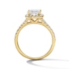 Thumbnail Image 2 of 1-1/2 CT. T.W. Princess-Cut Certified Lab-Grown Diamond Frame Engagement Ring in 14K Gold (F/VS2)