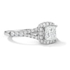 Thumbnail Image 3 of 1-1/2 CT. T.W. Princess-Cut Certified Lab-Grown Diamond Frame Engagement Ring in 14K White Gold (F/VS2)