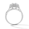Thumbnail Image 3 of 1/2 CT. T.W. Diamond Double Cushion Frame Engagement Ring in 10K White Gold