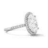 Thumbnail Image 4 of 4-1/2 CT. T.W. Oval Certified Lab-Grown Diamond Frame Engagement Ring in 14K White Gold (F/VS2)