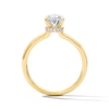 Thumbnail Image 3 of 2 CT. T.W. Oval Certified Lab-Grown Diamond Hidden Frame Bridal Set in 14K Gold (F/VS2)