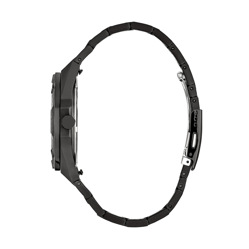 Main Image 2 of Men’s Citizen Eco-Drive® Brycen Black IP Stainless Steel Analog Watch with Black Dial (Model: AW1855-52E)