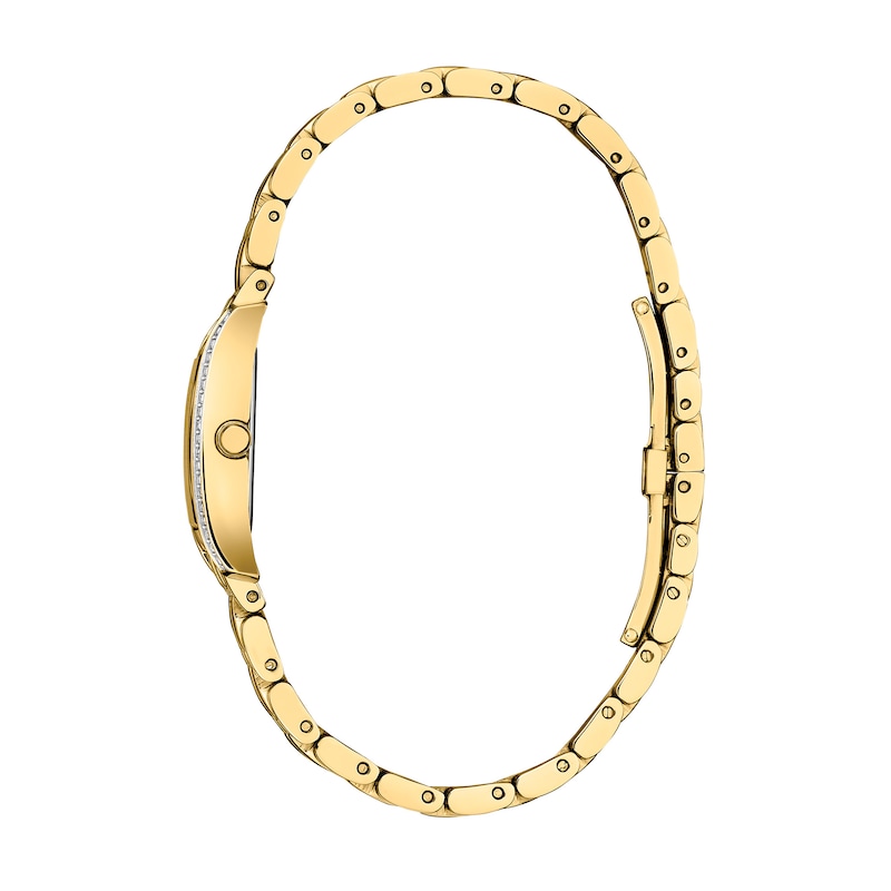 Main Image 2 of Ladies’ Citizen Eco-Drive® Palidoro Gold-Tone IP Analog Watch with Black Dial and Crystal Bezel (Model: EG7112-59E)