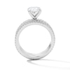 Thumbnail Image 3 of 3 CT. T.W. Oval Certified Lab-Grown Diamond Bridal Set in 14K White Gold (F/VS2)