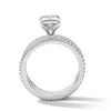 Thumbnail Image 3 of 3 CT. T.W. Radiant-Cut Certified Lab-Grown Diamond Bridal Set in 14K White Gold (F/VS2)