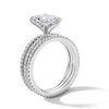 Thumbnail Image 5 of 3 CT. T.W. Radiant-Cut Certified Lab-Grown Diamond Bridal Set in 14K White Gold (F/VS2)