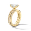 Thumbnail Image 5 of 3 CT. T.W. Emerald-Cut Certified Lab-Grown Diamond Bridal Set in 14K Gold (F/VS2)