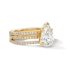 Thumbnail Image 4 of 3 CT. T.W. Pear-Shaped Certified Lab-Grown Diamond Bridal Set in 14K Gold (F/VS2)