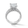 Thumbnail Image 2 of 5 CT. T.W. Princess-Cut Certified Lab-Grown Diamond Bridal Set in 14K White Gold (F/VS2)