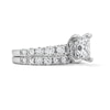 Thumbnail Image 3 of 5 CT. T.W. Princess-Cut Certified Lab-Grown Diamond Bridal Set in 14K White Gold (F/VS2)