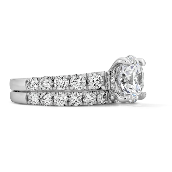 5 CT. T.w. Certified Lab-Grown Diamond Bridal Set in 14K White Gold (F/Vs2)