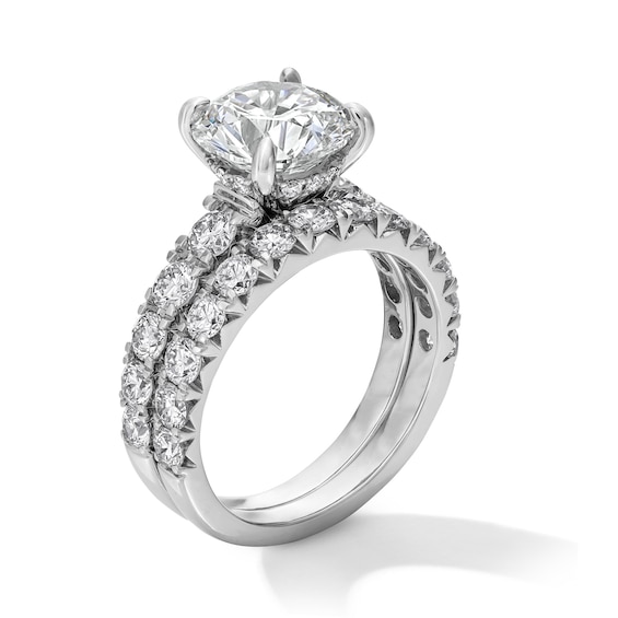 5 CT. T.w. Certified Lab-Grown Diamond Bridal Set in 14K White Gold (F/Vs2)