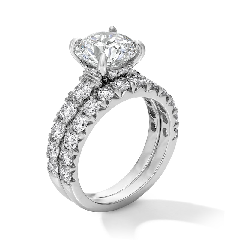 Main Image 4 of 5 CT. T.W. Certified Lab-Grown Diamond Bridal Set in 14K White Gold (F/VS2)