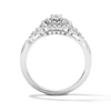 Thumbnail Image 3 of 1/2 CT. T.W. Lab-Grown Diamond Cushion Frame Engagement Ring in 10K White Gold (F/S12)