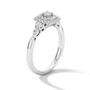 Thumbnail Image 5 of 1/2 CT. T.W. Lab-Grown Diamond Cushion Frame Engagement Ring in 10K White Gold (F/S12)