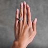 Thumbnail Image 2 of 4-1/2 CT. T.W. Princess-Cut Certified Lab-Grown Diamond Frame Bridal Set in 14K Gold (F/VS2)