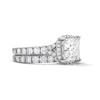 Thumbnail Image 4 of 4-1/2 CT. T.W. Princess-Cut Certified Lab-Grown Diamond Frame Bridal Set in 14K White Gold (F/VS2)