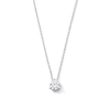 Thumbnail Image 1 of 1/2 CT. T.W. Certified Lab-Grown Diamond Solitaire Pendant in 14K White Gold (F/VS2)