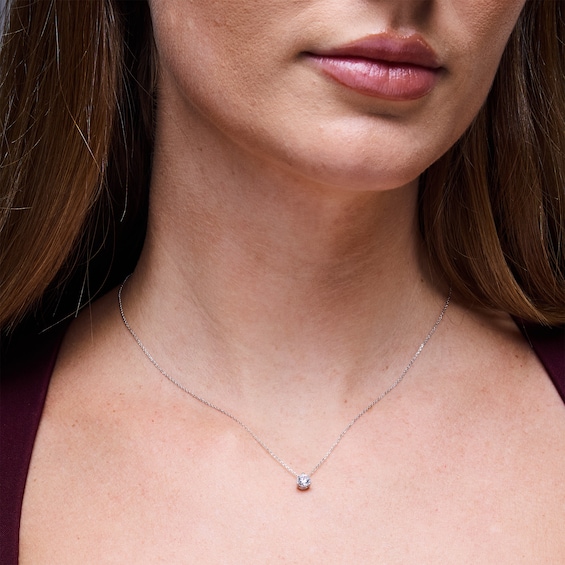 1/2 CT. T.w. Certified Lab-Grown Diamond Solitaire Pendant in 14K White Gold (F/Vs2)