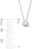 Thumbnail Image 3 of 1/2 CT. T.W. Certified Lab-Grown Diamond Solitaire Pendant in 14K White Gold (F/VS2)