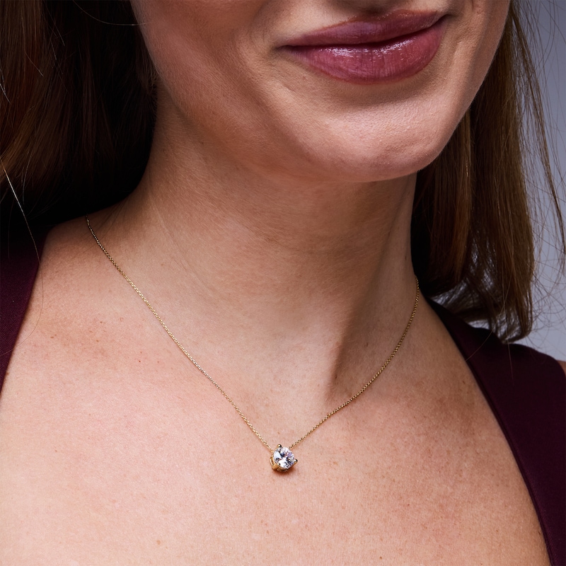 Main Image 2 of 2 CT. T.W. Certified Lab-Grown Diamond Solitaire Pendant in 14K Gold (F/VS2)