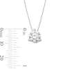 Thumbnail Image 3 of 2 CT. T.W. Certified Lab-Grown Diamond Solitaire Pendant in 14K White Gold (F/VS2)