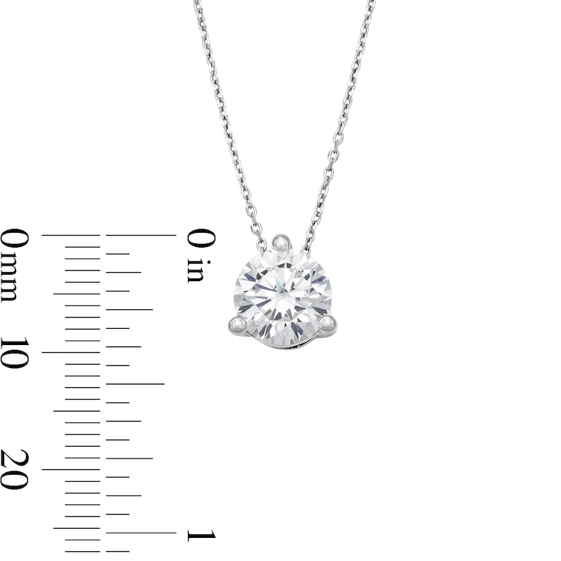 Main Image 3 of 2 CT. T.W. Certified Lab-Grown Diamond Solitaire Pendant in 14K White Gold (F/VS2)