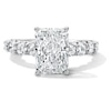 Thumbnail Image 1 of 4 CT. T.W. Radiant-Cut Certified Lab-Grown Diamond Engagement Ring in 14K White Gold (F/VS2)