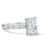 Thumbnail Image 4 of 4 CT. T.W. Radiant-Cut Certified Lab-Grown Diamond Engagement Ring in 14K White Gold (F/VS2)