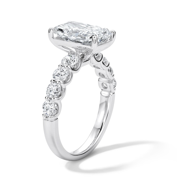 4 CT. T.w. Radiant-Cut Certified Lab-Grown Diamond Engagement Ring in 14K White Gold (F/Vs2)