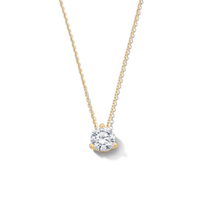 Main Image 1 of 1 CT. T.W. Certified Lab-Grown Diamond Solitaire Pendant in 14K Gold (F/VS2)