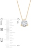 Thumbnail Image 3 of 1 CT. T.W. Certified Lab-Grown Diamond Solitaire Pendant in 14K Gold (F/VS2)