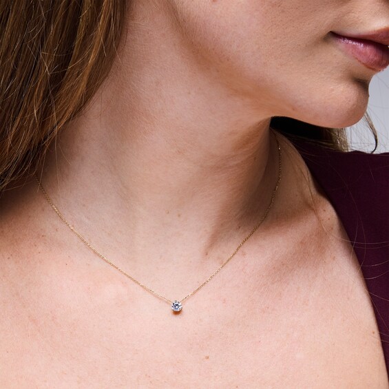 1/2 CT. T.w. Certified Lab-Grown Diamond Solitaire Pendant in 14K Gold (F/Vs2)
