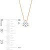 Thumbnail Image 3 of 1/2 CT. T.W. Certified Lab-Grown Diamond Solitaire Pendant in 14K Gold (F/VS2)