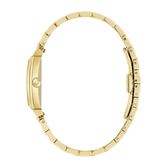 Ladiesâ Bulova Dress Classic Sutton Analog Watch with White Dial (Model: 97L186)