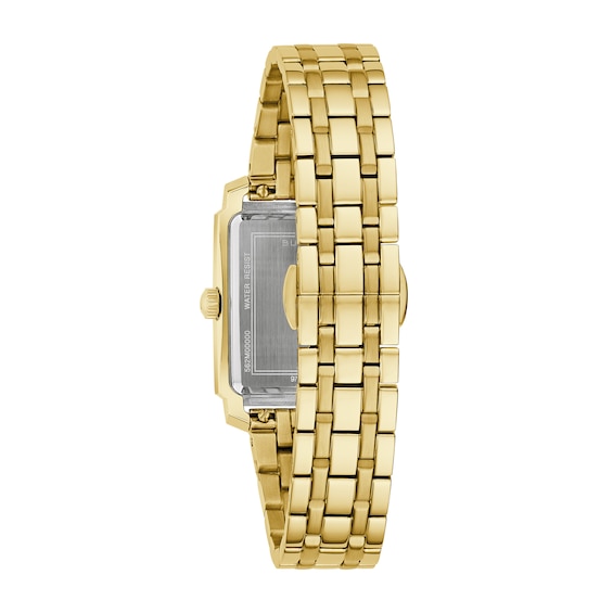 Ladiesâ Bulova Dress Classic Sutton Analog Watch with White Dial (Model: 97L186)